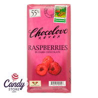 Raspberries In Dark Chocolate Chocolove 3.2oz Bar - 12ct CandyStore.com