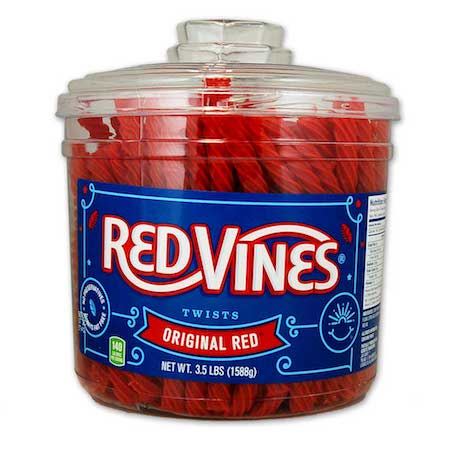 Red Vines Twists 3.5lb Jar - Black & Red Licorice CandyStore.com