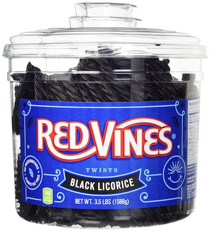 Red Vines Twists 3.5lb Jar - Black & Red Licorice CandyStore.com