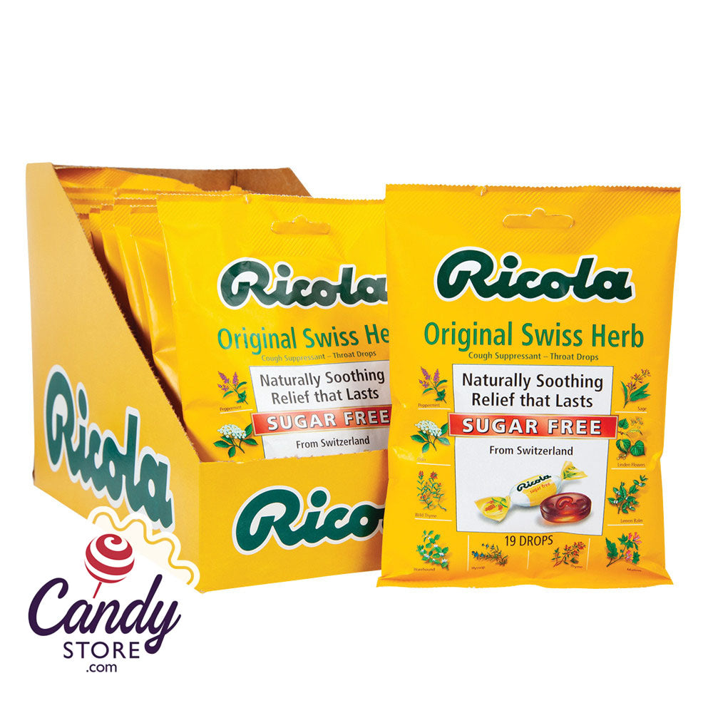 Ricola Original Swiss Herb No Sugar Bag - 12ct CandyStore.com