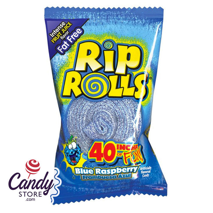 Rip Rolls Blue Raspberry - 24ct CandyStore.com