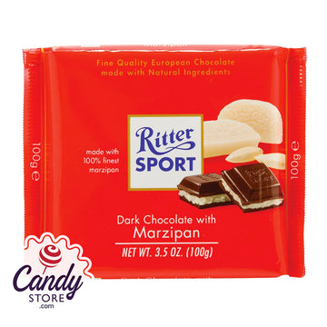Ritter Sport 3.5 oz Dark Chocolate with Marzipan Bar