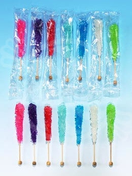 Rock Candy Crystal Sticks - 120ct Wrapped CandyStore.com