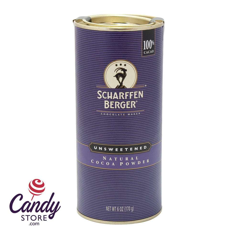 Scharffen Berger Natural Cocoa Powder 6oz Canister - 6ct CandyStore.com