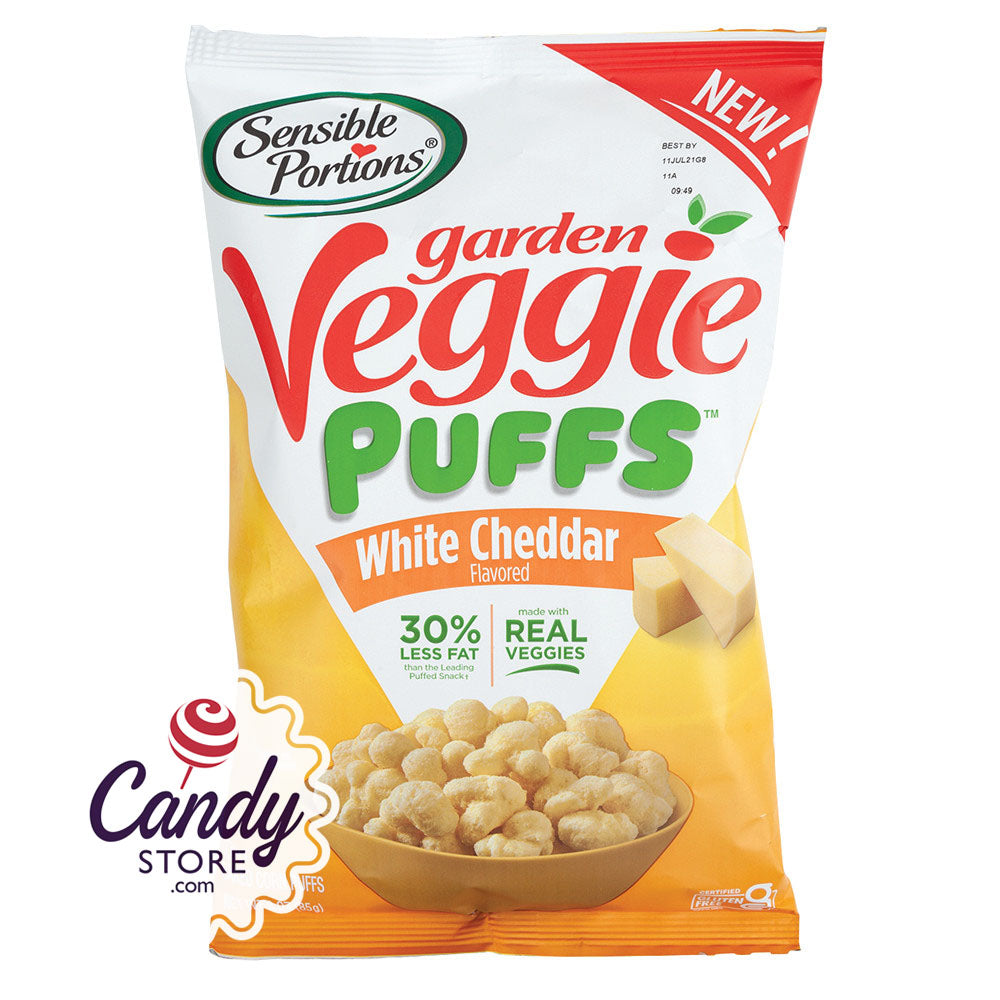 Sensible Portions Garden Veggie Puffs White Cheddar 3oz Bags - 6ct CandyStore.com