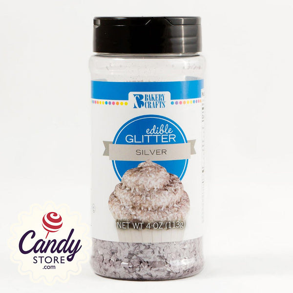 Edible Glitter Silver 4Oz