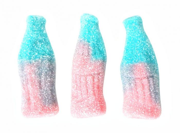 Sour Bubblegum Giant Gummy Cola Bottles Gustaf's - 6.6lb CandyStore.com