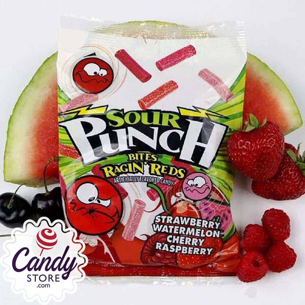 Sour Punch Bites Ragin Reds - 12ct CandyStore.com