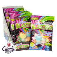 Space Blasters Sour Powder Filled Discs 0.92oz Peg Bag - 12ct CandyStore.com