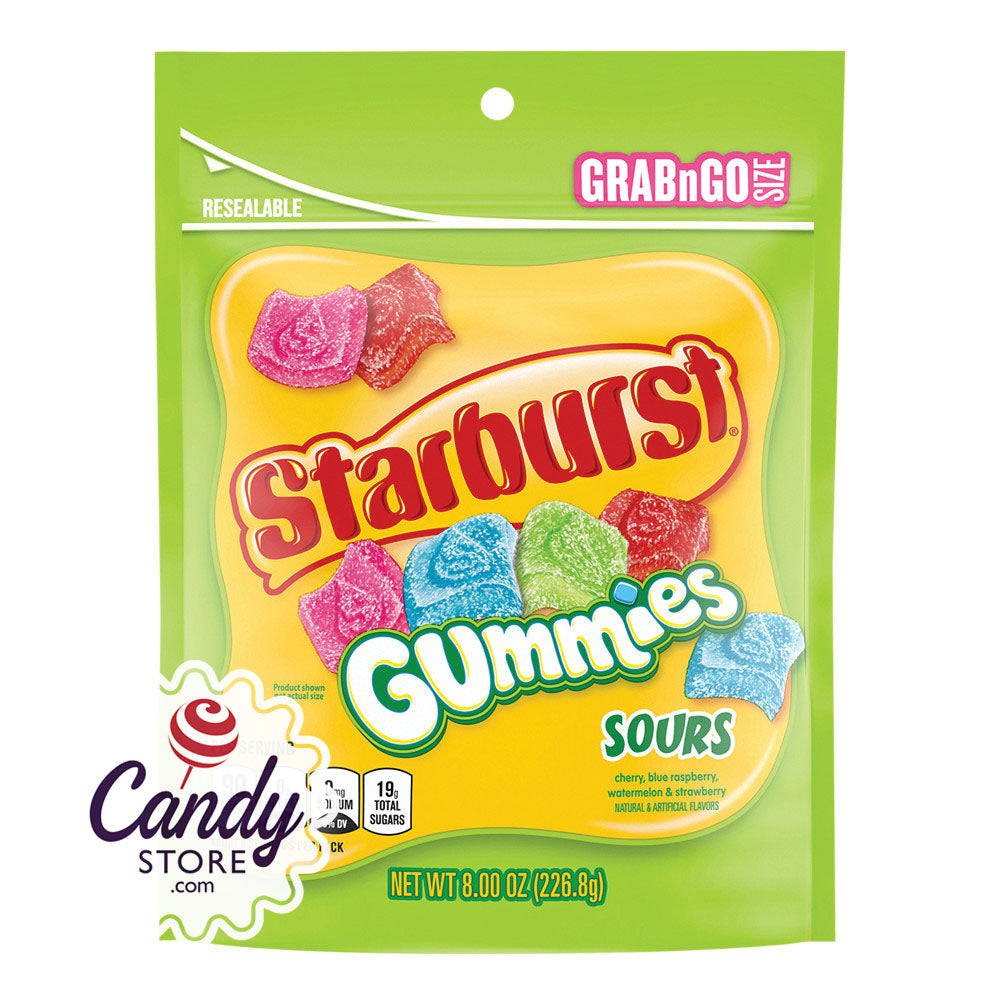 Starburst Sour Gummies 8oz Pouch - 8ct CandyStore.com