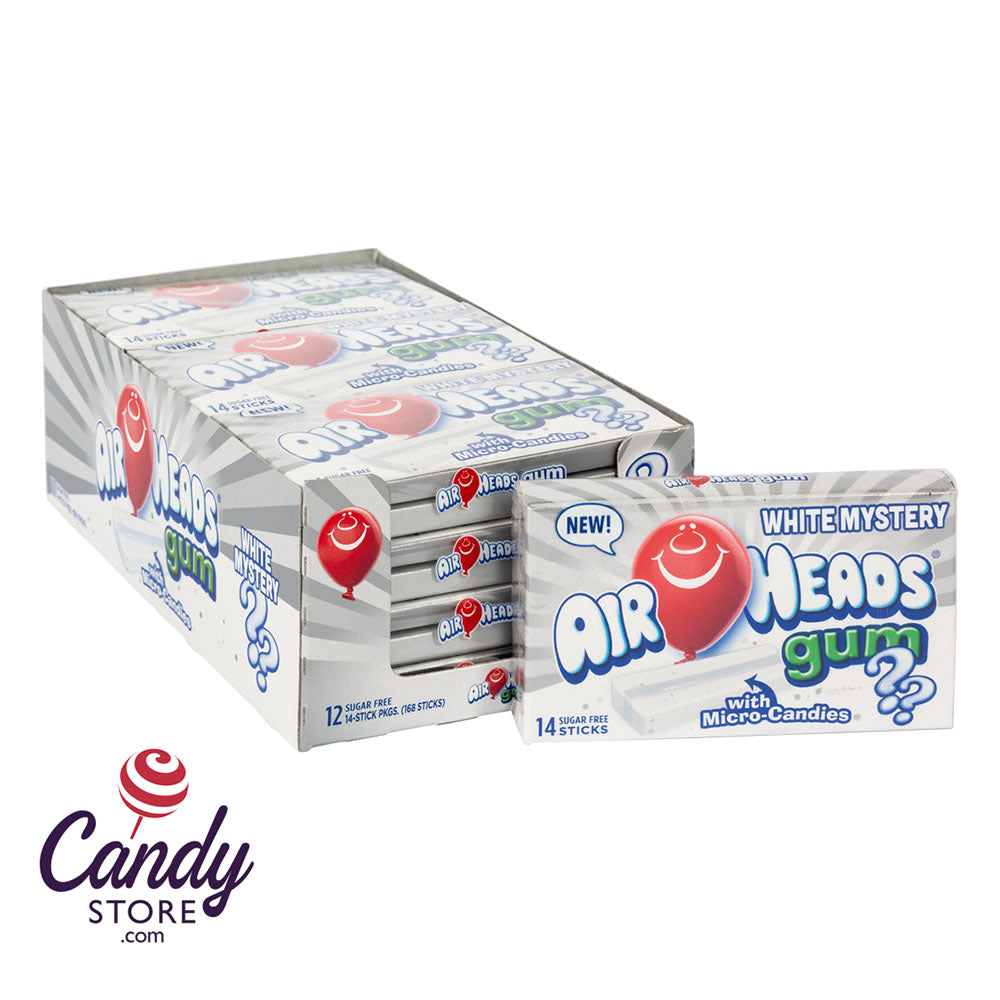 Sugar Free Airheads Gum White Mystery 1.19oz - 12ct CandyStore.com