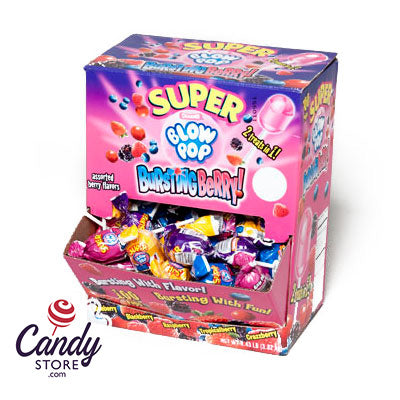 Super Blow Pop Burstin Berry - 100ct | CandyStore.com