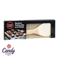 Sushi Chef Bamboo Rolling Mat And Paddle - 6ct CandyStore.com