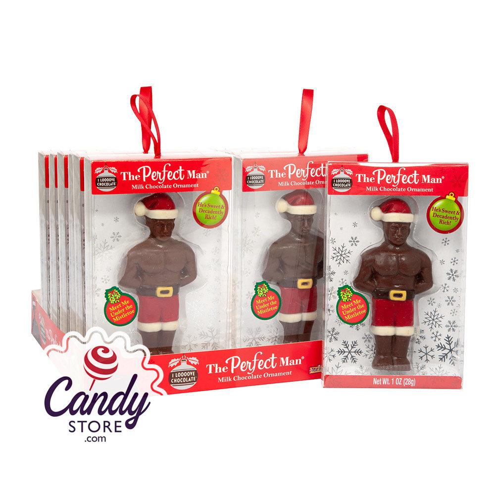 The Perfect Man Milk Chocolate Ornament 1oz - 12ct CandyStore.com