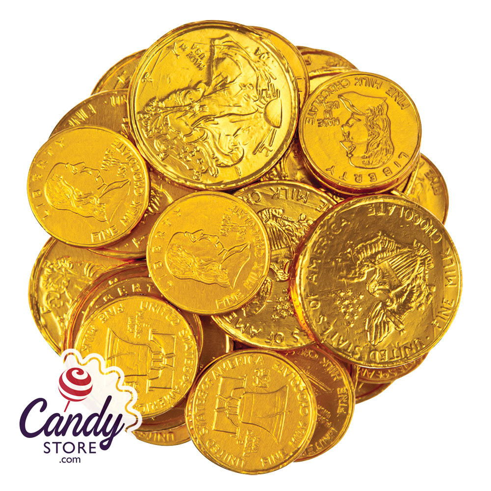 Thompson Milk Chocolate Foiled Gold Coins - 10lb CandyStore.com