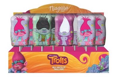 Trolls Asst Solid Milk Chocolate Suckers - 24ct CandyStore.com