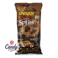 Unique Extra Dark Chocolate Splits Pretzels 11oz Bags - 12ct CandyStore.com