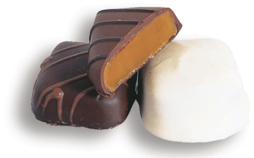 Vanilla Caramels Chocolate-Covered - 6lb CandyStore.com