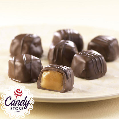 Vanilla Caramels Chocolate-Covered - 6lb CandyStore.com