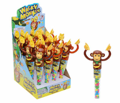 Wacky Monkey Candy-Filled Monkey with Symbols - 12ct CandyStore.com