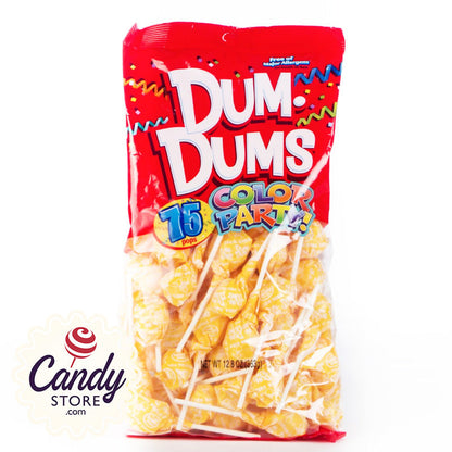 Yellow Dum Dums Lollipops Cream Soda - 75ct CandyStore.com