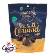 Dark Chocolate 70% Sea Salt Caramel Niagara Choocolates Cups - 6ct