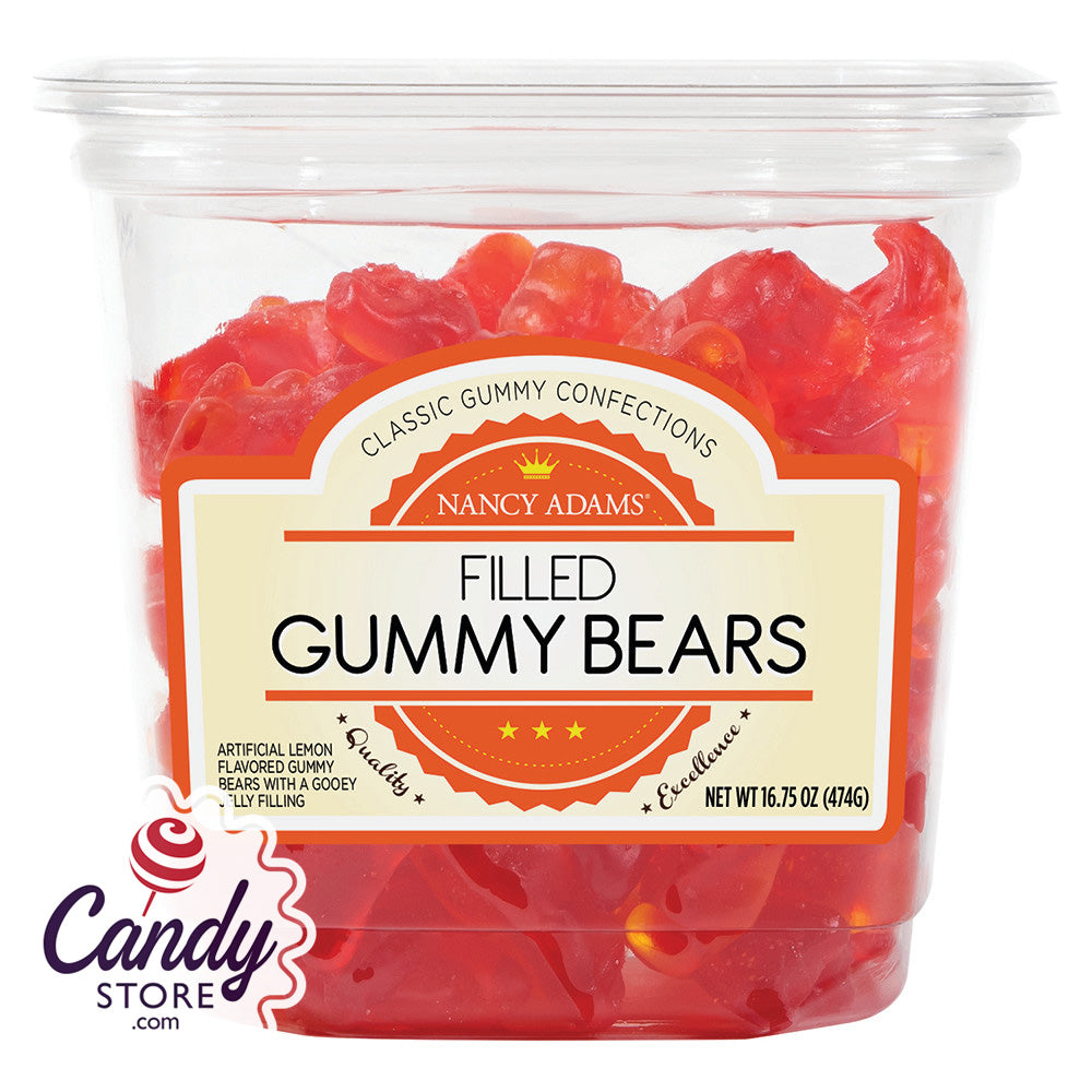 Jelly-Filled Gummy Bears Tubs 12ct - CandyStore.com