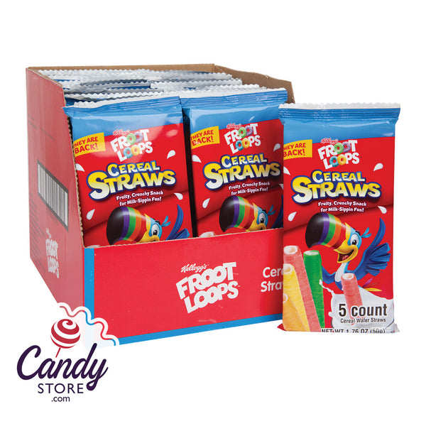 Froot Loops Cereal 5-Piece Straws 24ct Bags 