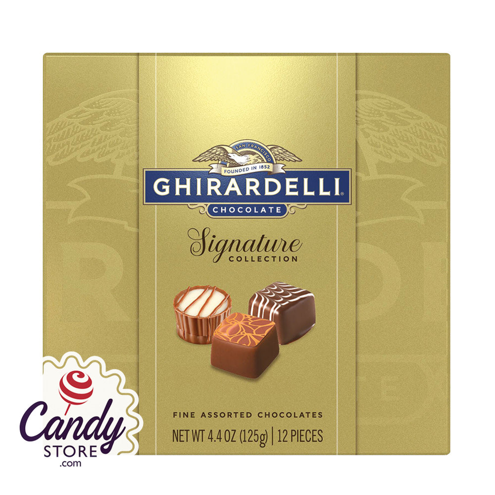 Ghirardelli Chocolate Signature Collection Gold Gift Box - 6ct