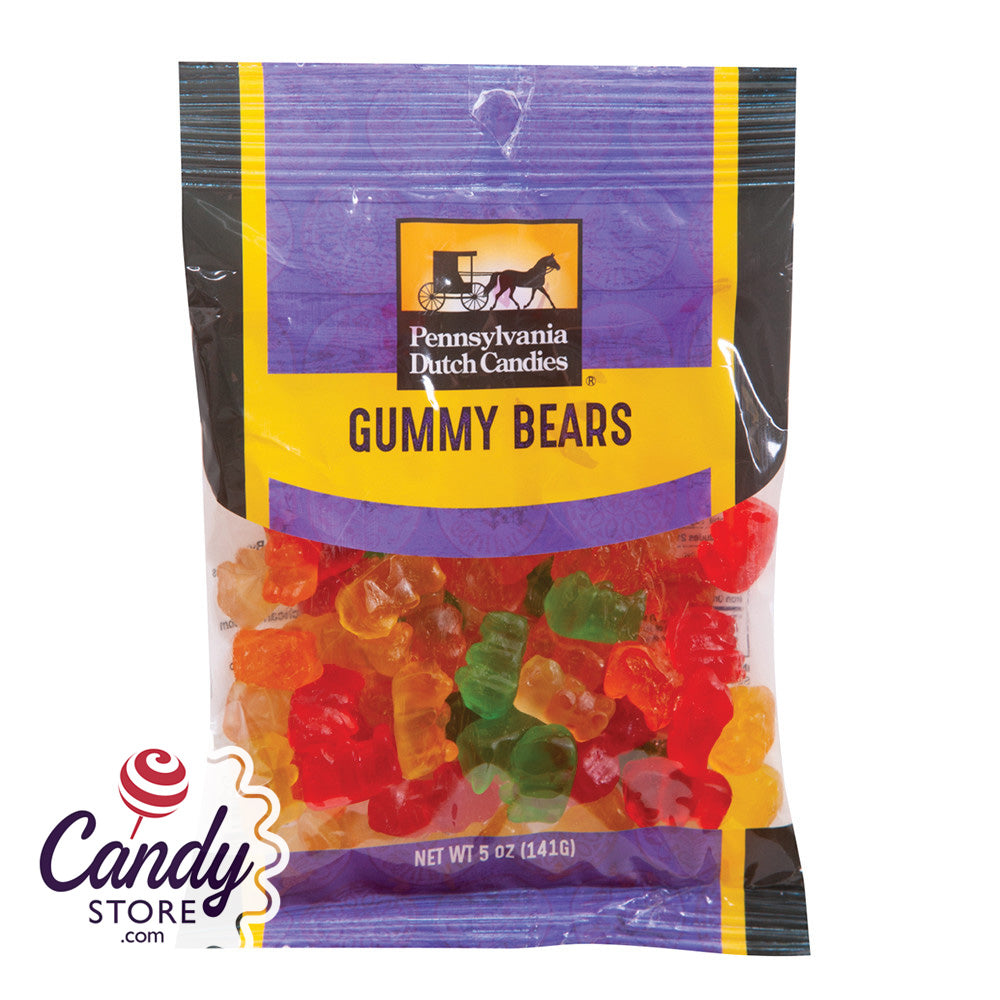 Gummy Bears Peg Bags 12ct - CandyStore.com