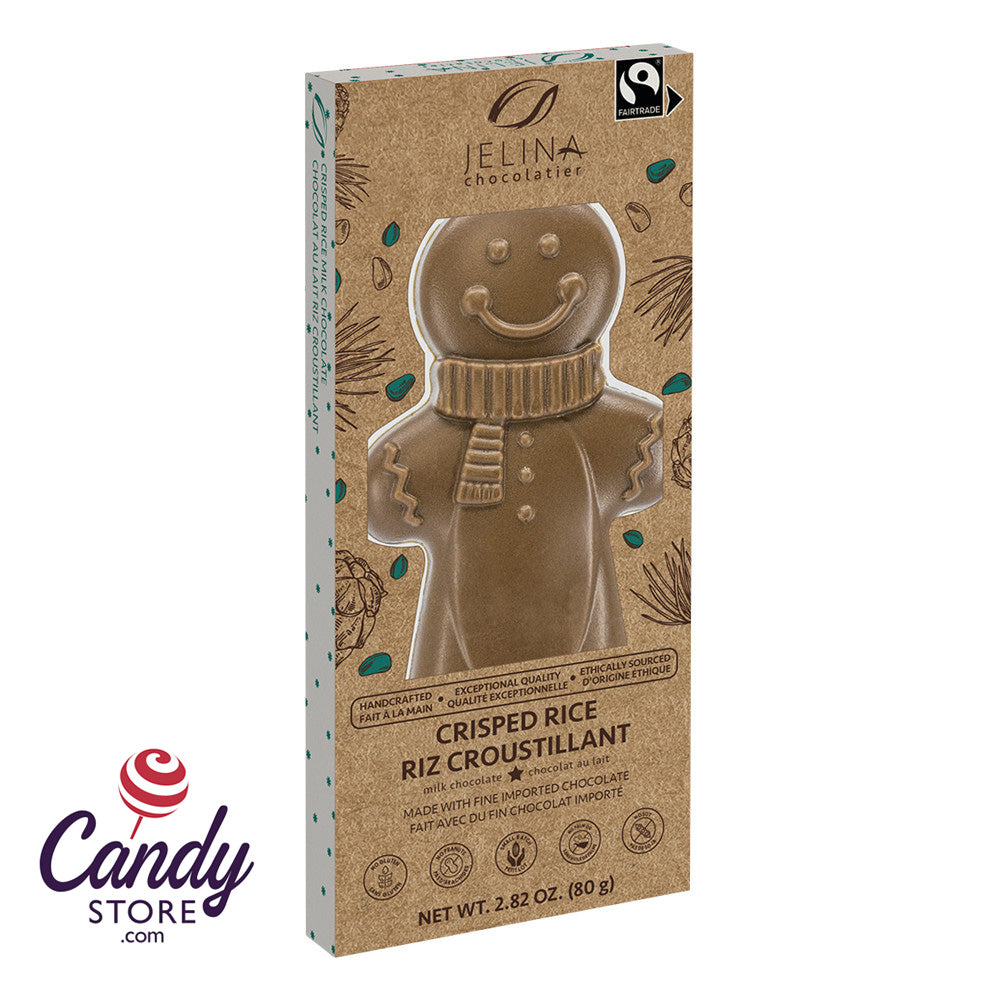 Jelina Milk Chocolate Gingerbread Man 24ct - CandyStore.com