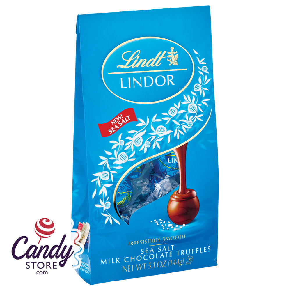 Lindt Lindor Milk Chocolate Sea Salt Truffles Bags - 6ct