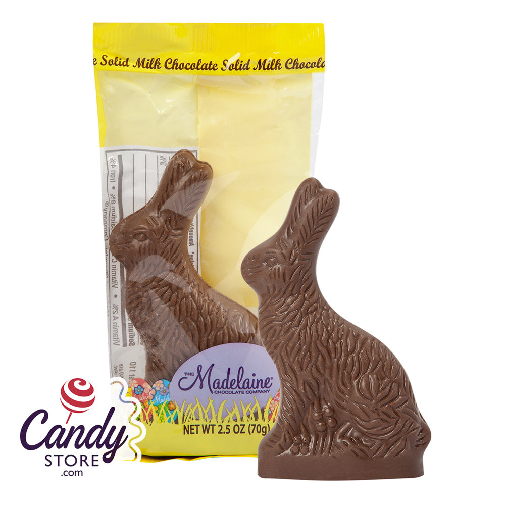 Milk Chocolate Sitting Rabbit Madelaine - 48ct