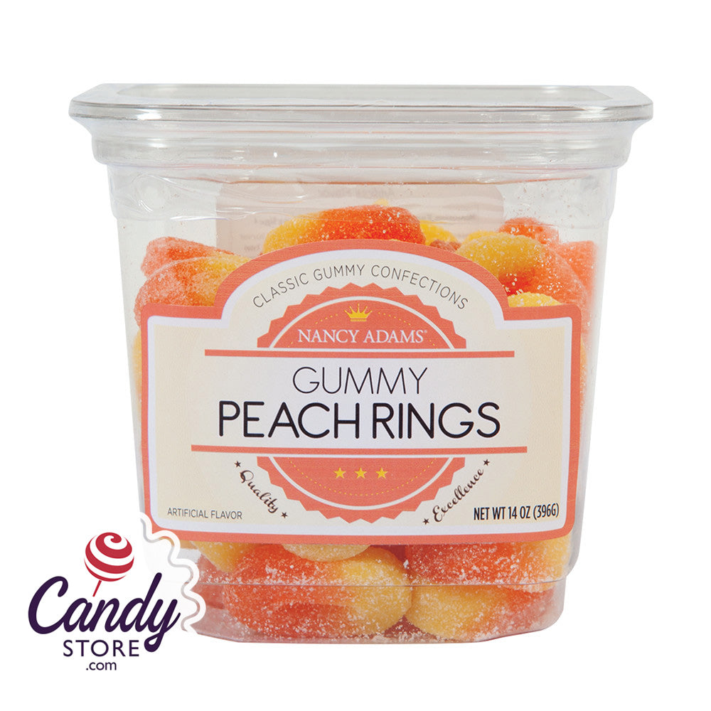 Peach Rings Candy 12ct Tubs - CandyStore.com