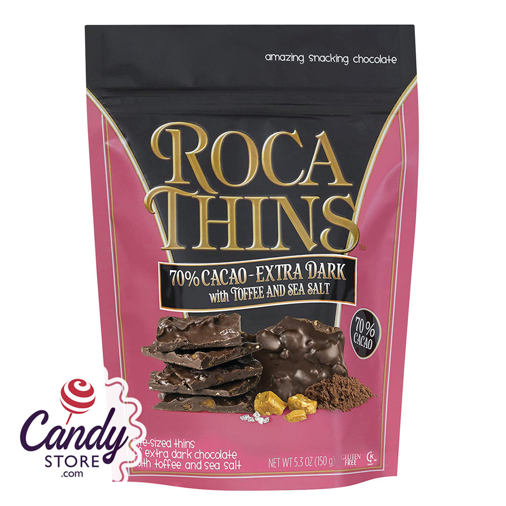 Roca Thins Extra Dark Chocolate 8ct - CandyStore.com