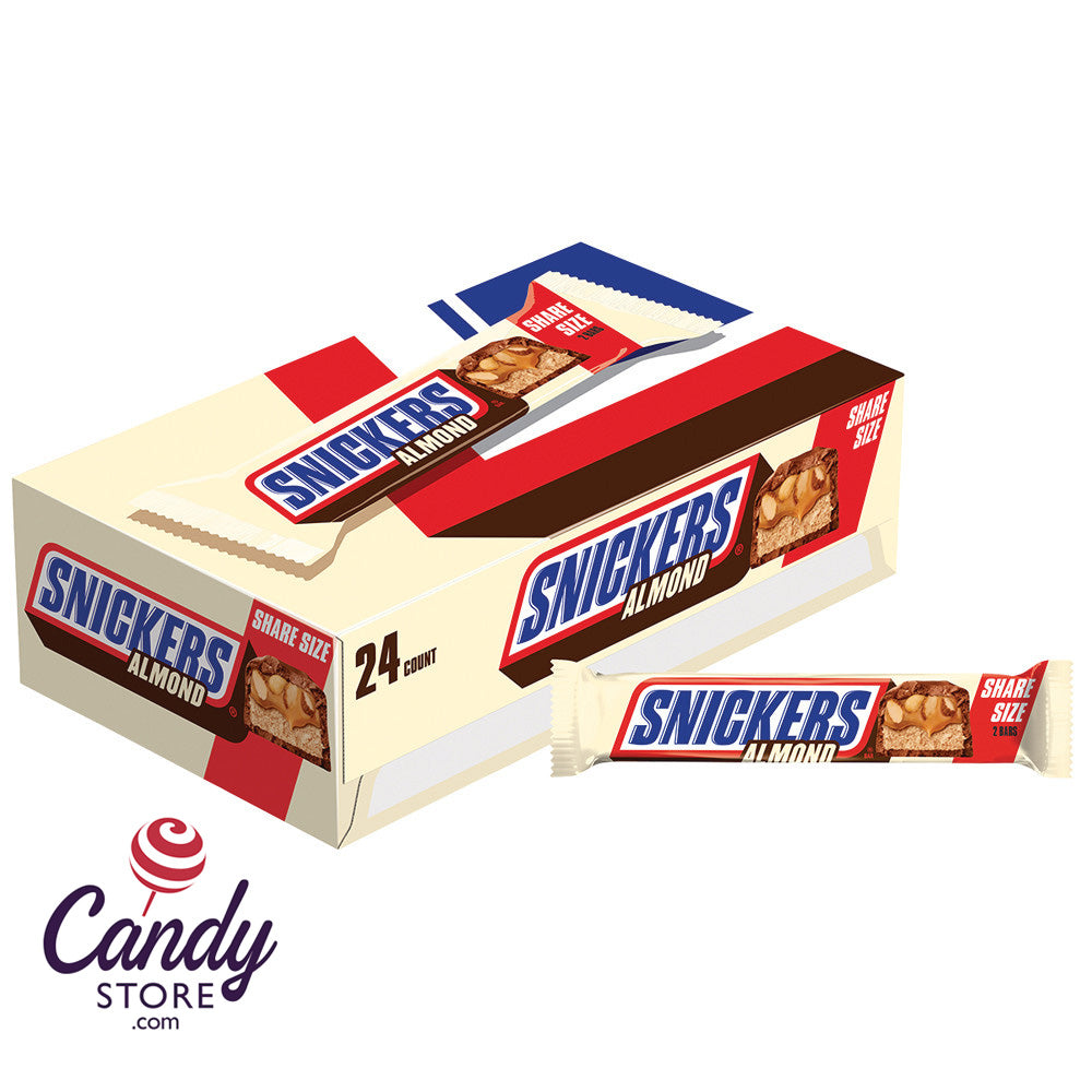 Snickers Almond King Size Candy Bars - 24ct