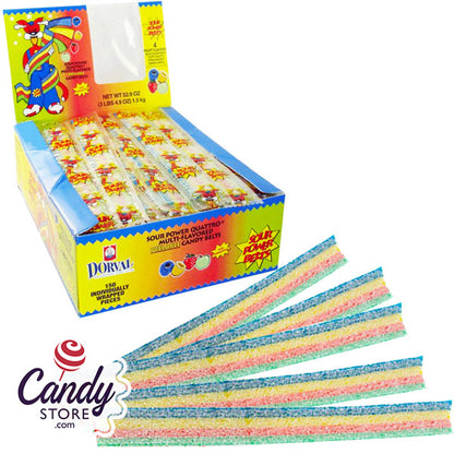 Sour Power Belts - 150ct Wrapped CandyStore.com