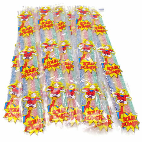 Sour Power Belts - 150ct Wrapped CandyStore.com