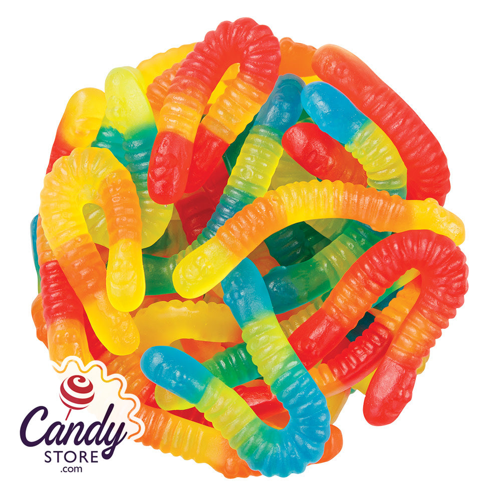 Mini Gummi Worms Sugar Free 5lb - CandyStore.com